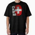 Switzerland Flag Fingerprint - It's in my DNA Swiss by PartyShirts1