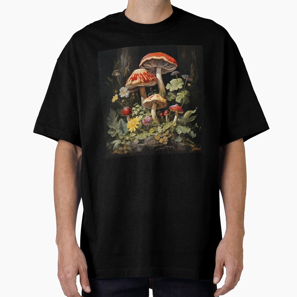 Enchanted Mushroom Forest Shroom Psychedelic Mushroom Electric Forest Red Mushroom Fairycore by OliveAndSnow