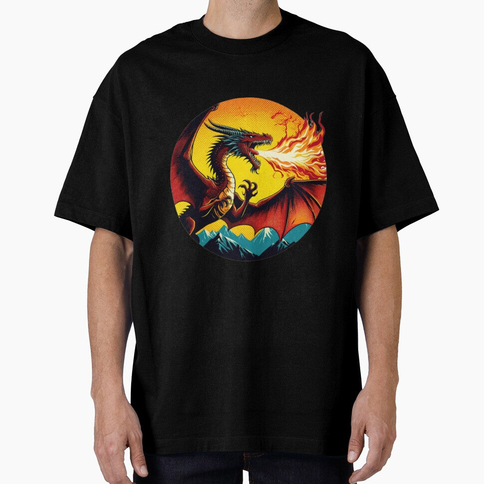 The dream of dragon breathing fire vintage by Expressions-Sel