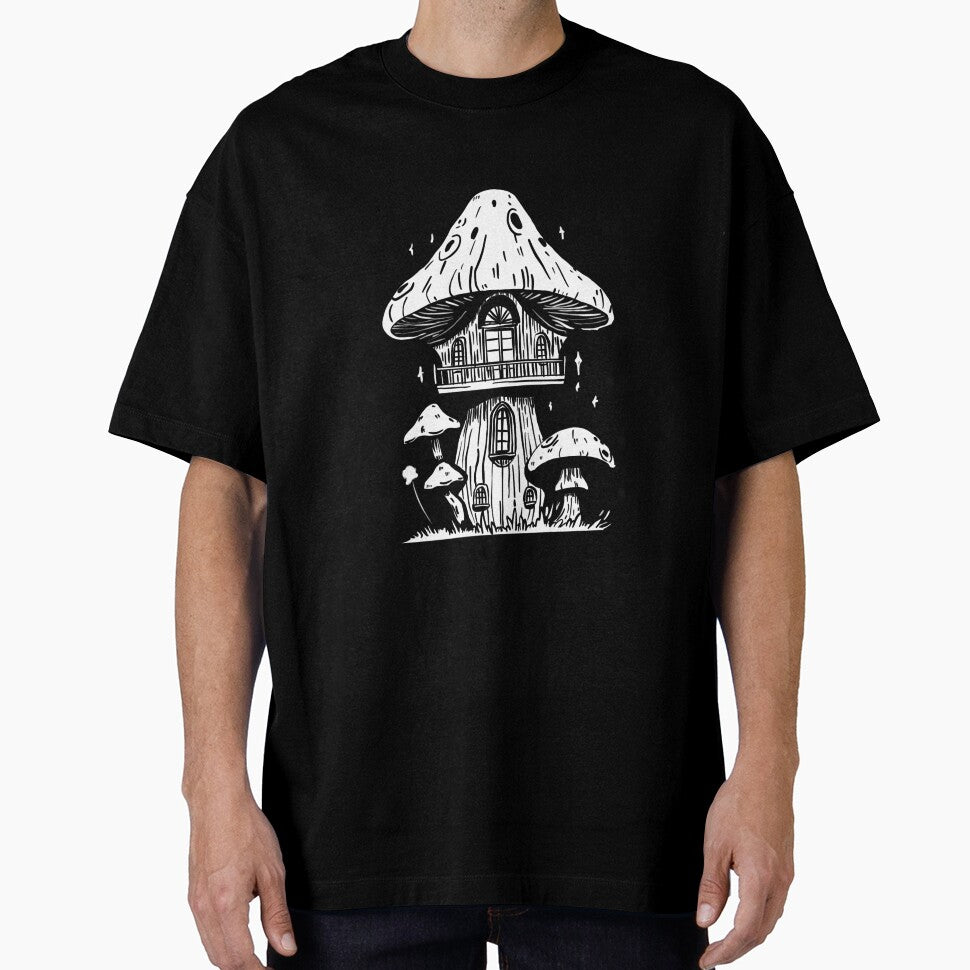 White Cottagecore Mushroom Cottage | Goth | Dark by SpiderSparrow
