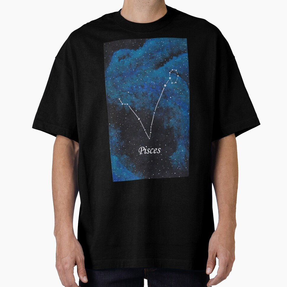 Pisces Zodiac Sign Space Painting by CoryellArt