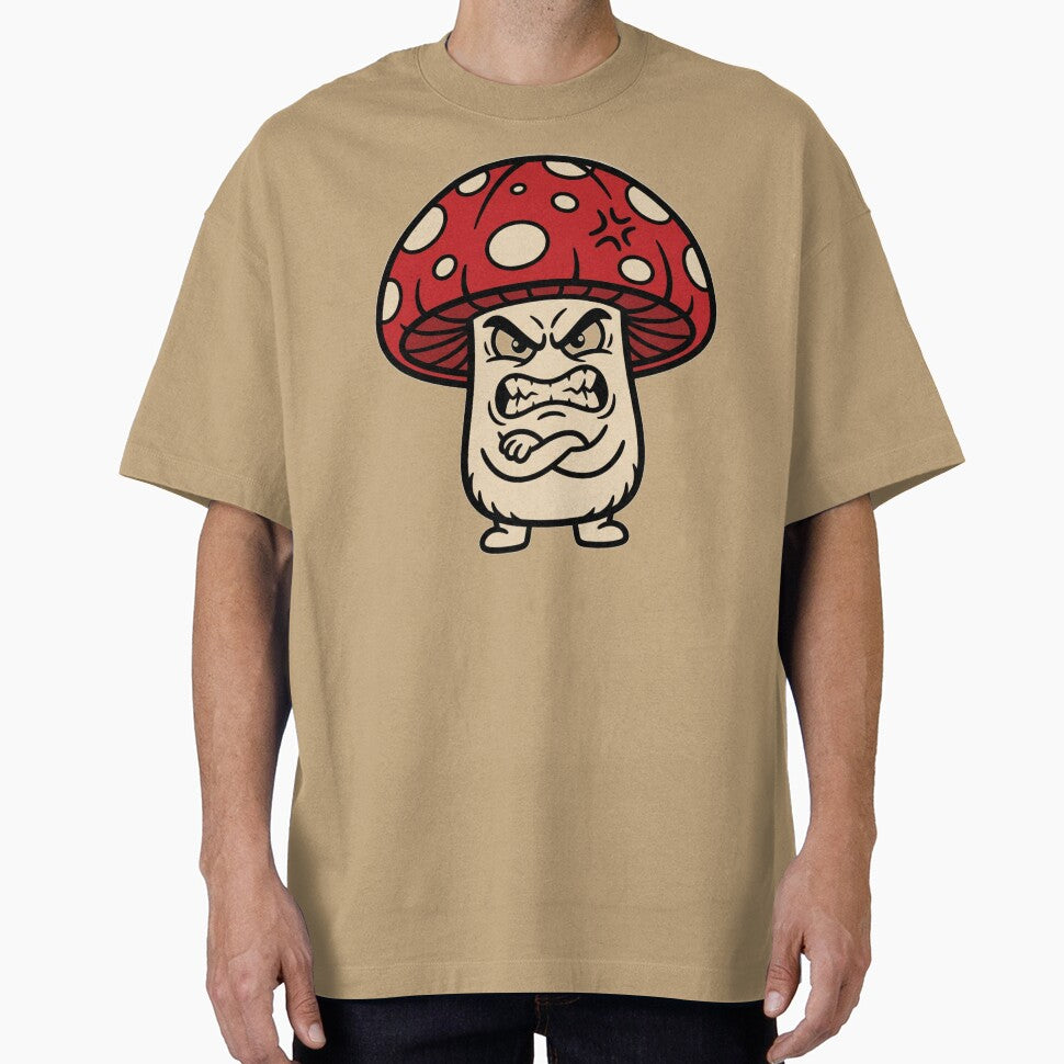Angry Mushroom Character Cartoon | Funny Forest Creature Design by Rovano