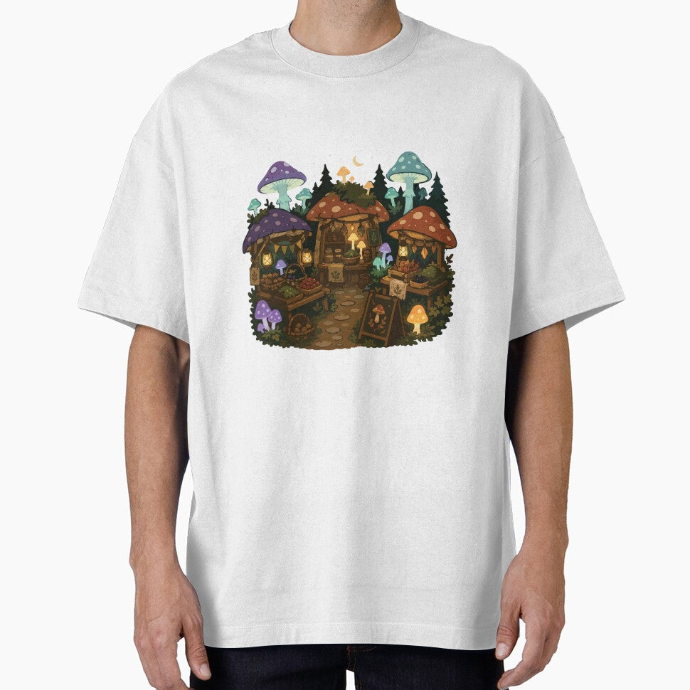 Enchanted Mushroom Market Cottagecore Forest by SimplePoDesign