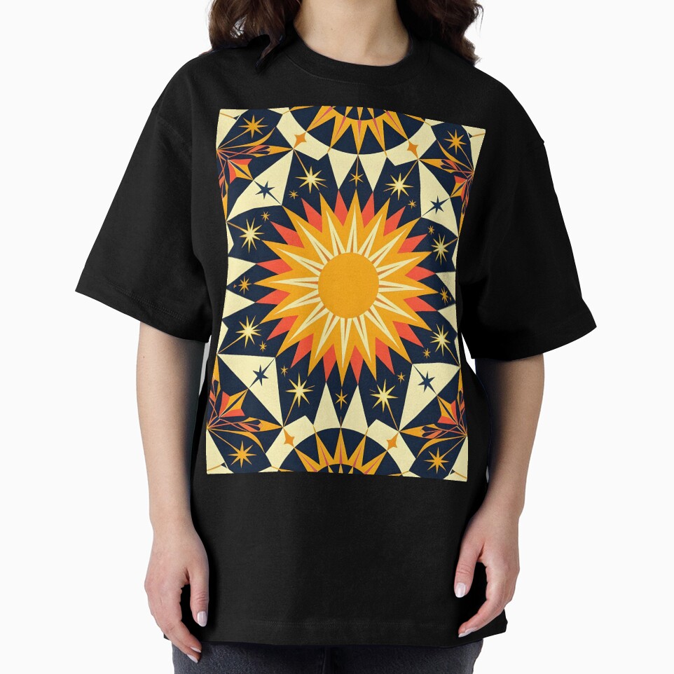 Solar + Lunar Harmony – Bauhaus-Inspired Sun and Moon Design by WhimsicalThredz