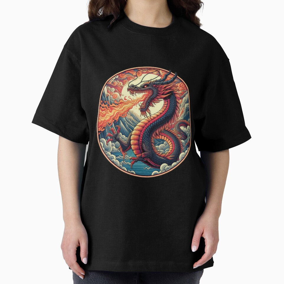 Night Fire dragon breathing fire vintage by Expressions-Sel