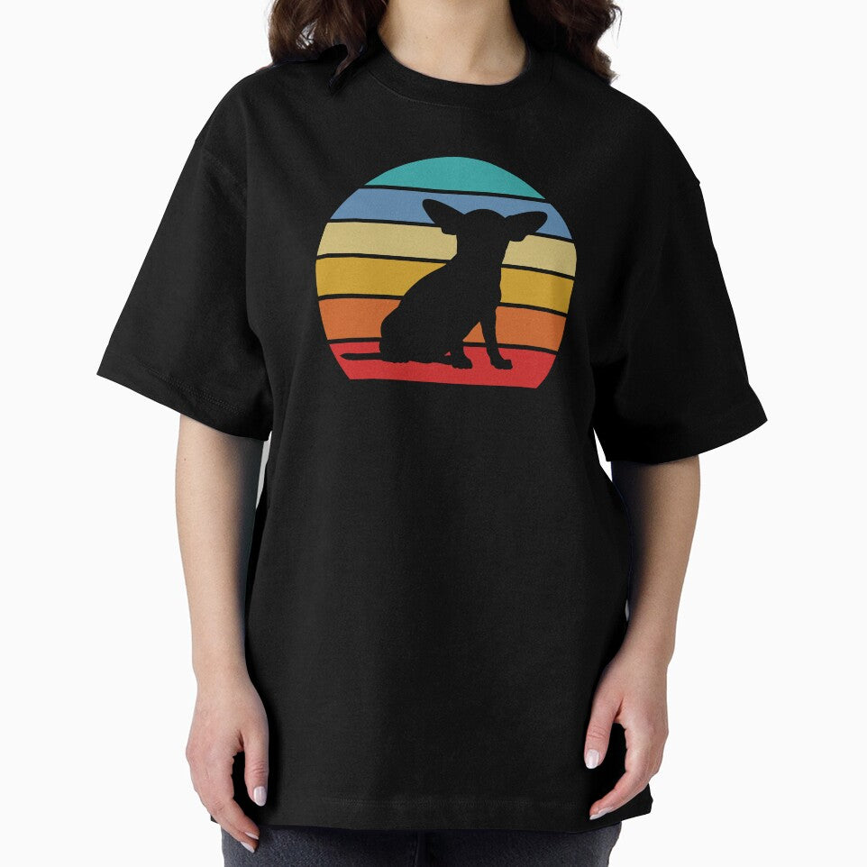 Chihuahua Dog Retro Sunset by playloud