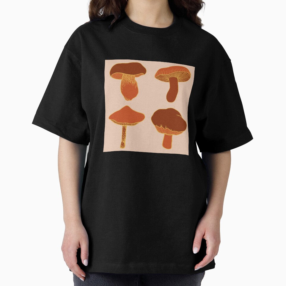 Warm toned mushroom design by hanameda