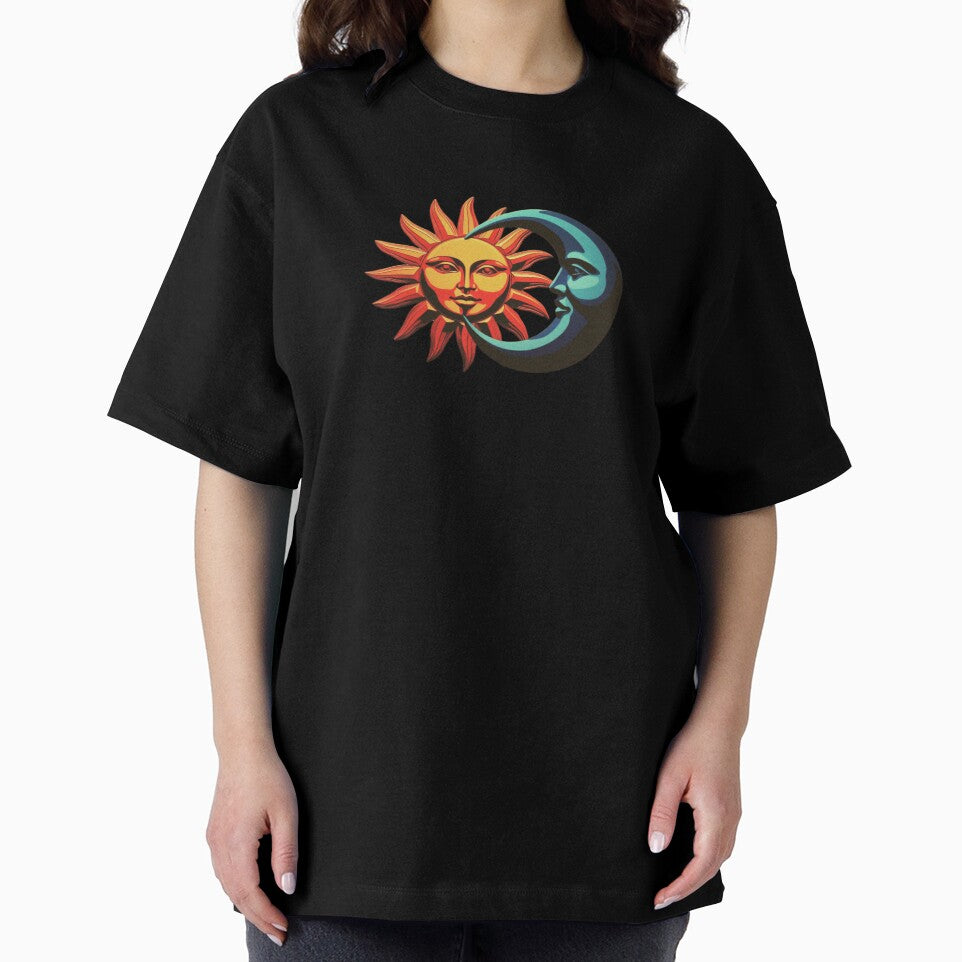 Sun and Moon Faces – Bold Celestial Art Symbolizing Cosmic Balance by Kristylynn757