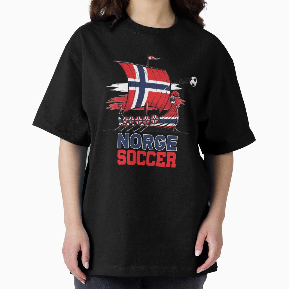 Norway Viking Longship Soccer Tee by Majorprint