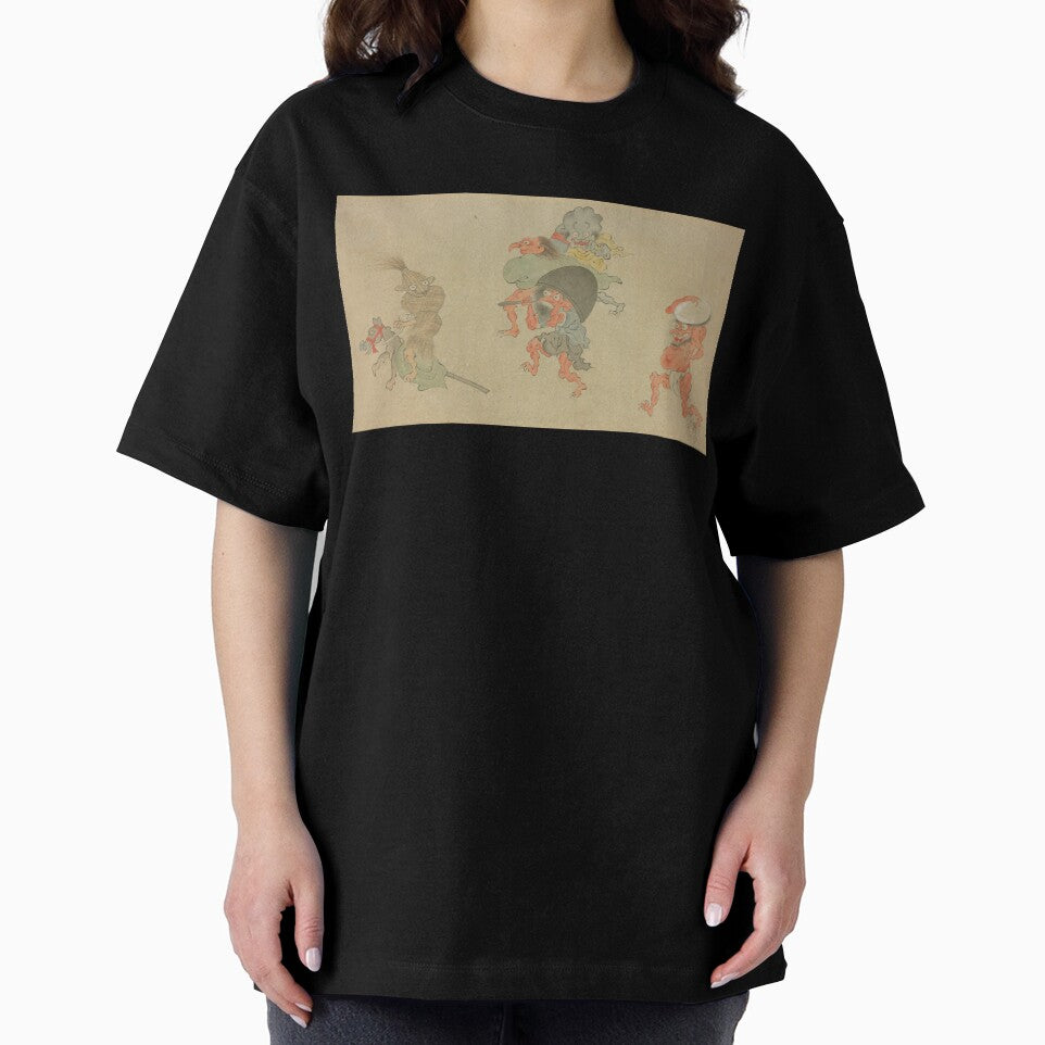 Vintage Japanese Yokai Illustration – Edo Period Supernatural Spirits Art by vekotpu