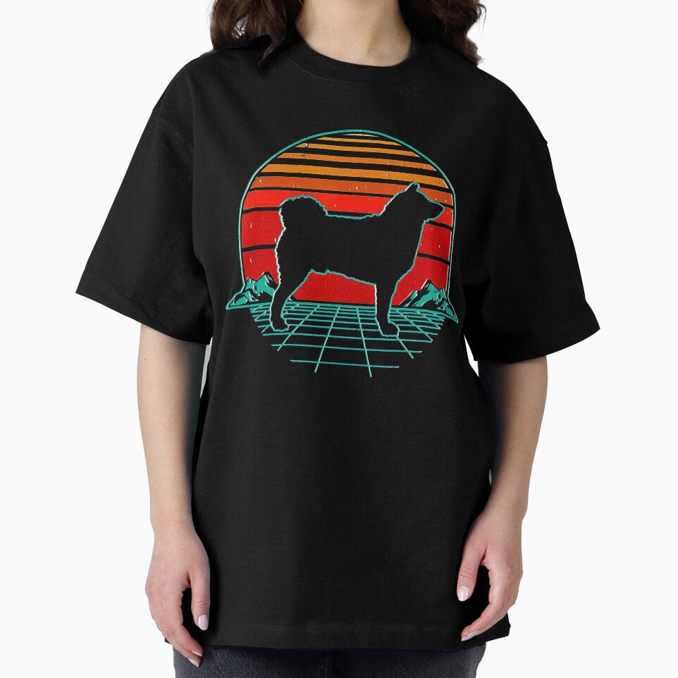 Akita Dog Puppy Retro Vintage Sunset Gift Love by BegayStore