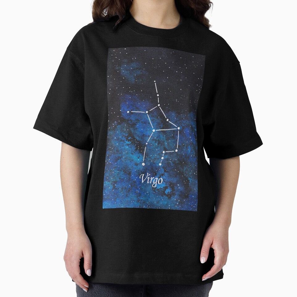 Virgo Zodiac Sign Space Painting by CoryellArt