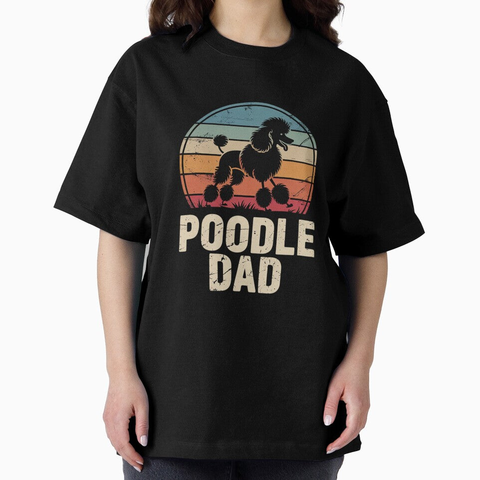 Poodle Dad - Vintage Father's Day Puppy Owner Pet Love by RuthGAArt
