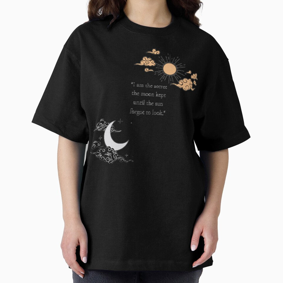The Secret Moon & Sun Celestial Quote Illustration by Lush Aura Designs