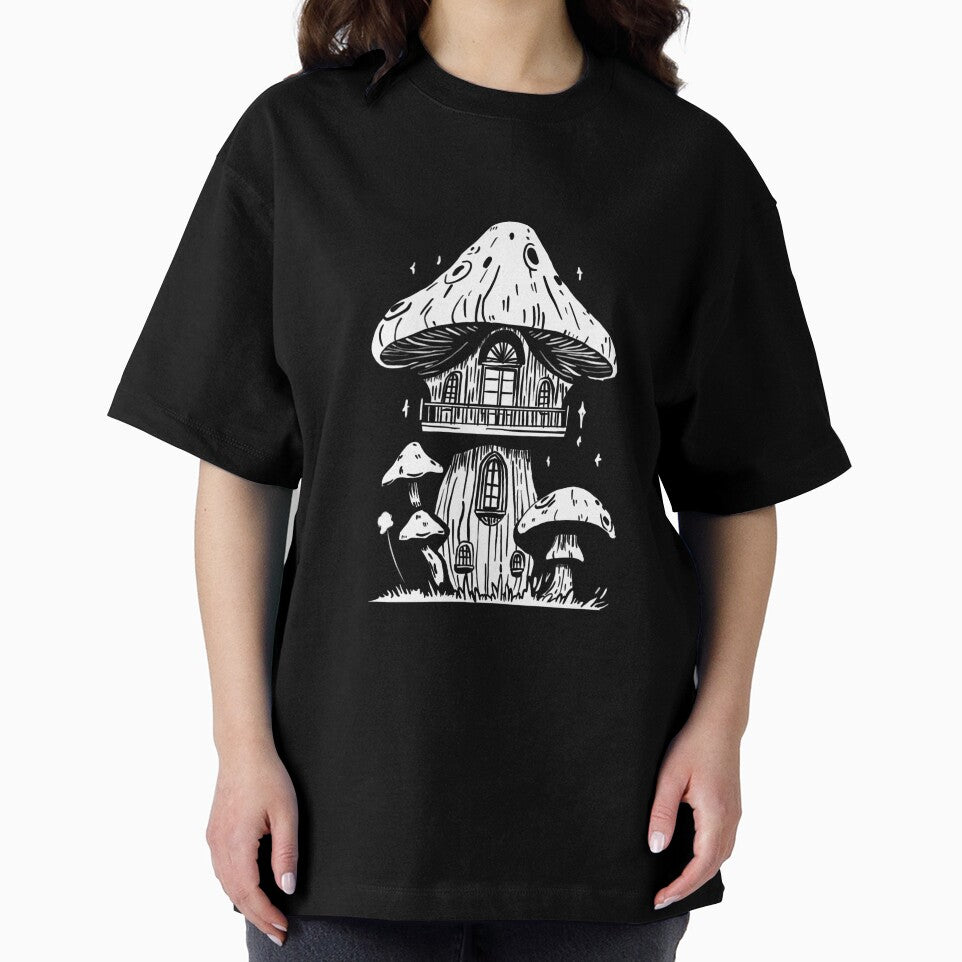 White Cottagecore Mushroom Cottage | Goth | Dark by SpiderSparrow