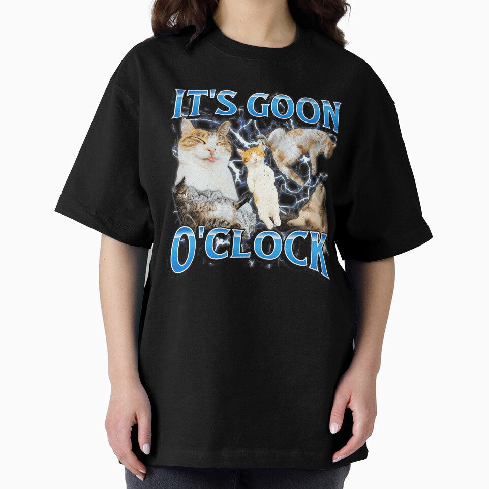 It’s Goon O’Clock Funny Cat Meme Collage by tadmercado
