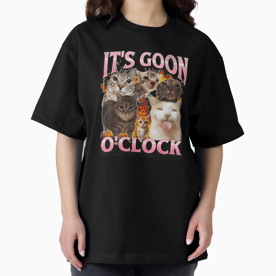 It’s Goon O’Clock Funny Chaotic Cat Meme by tadmercado