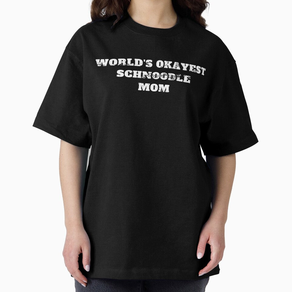 World's okayest schnoodle mom Retro Vintage by Jeangel97