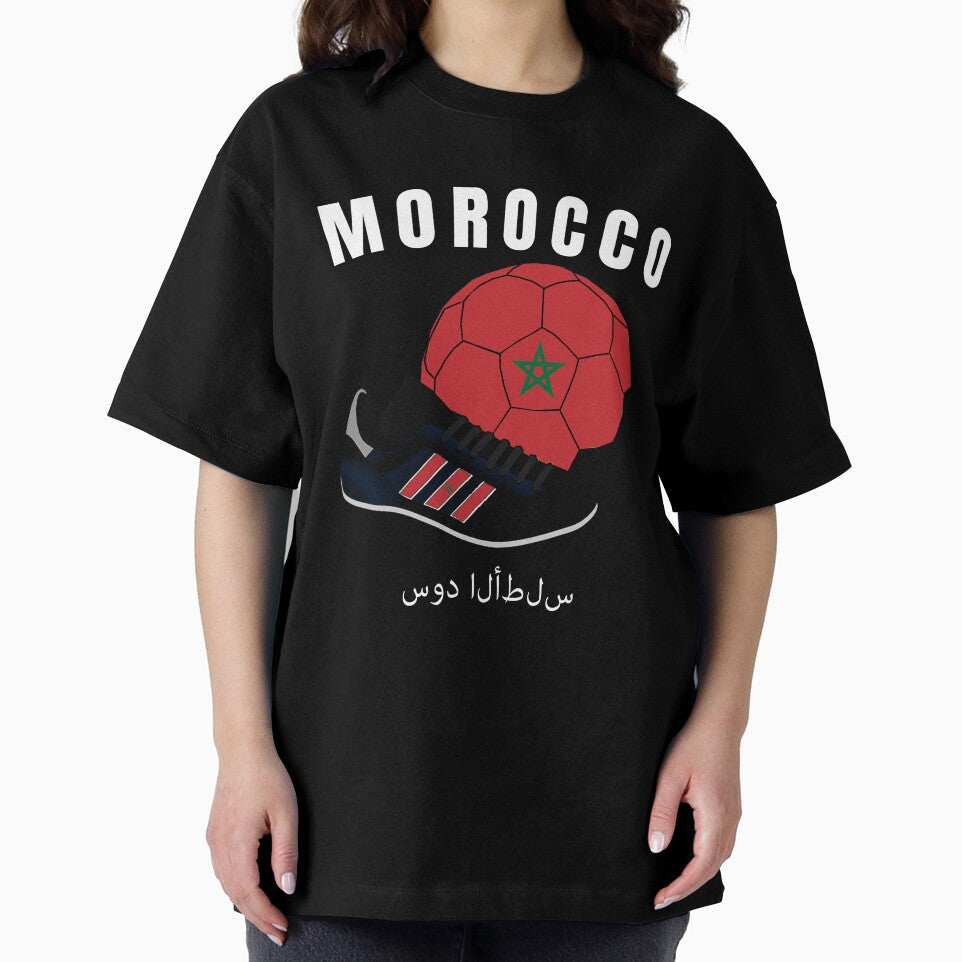 Soccer Morocco Flag T-Shirt Cool Football Jersey Gift Tee by BCNDesign