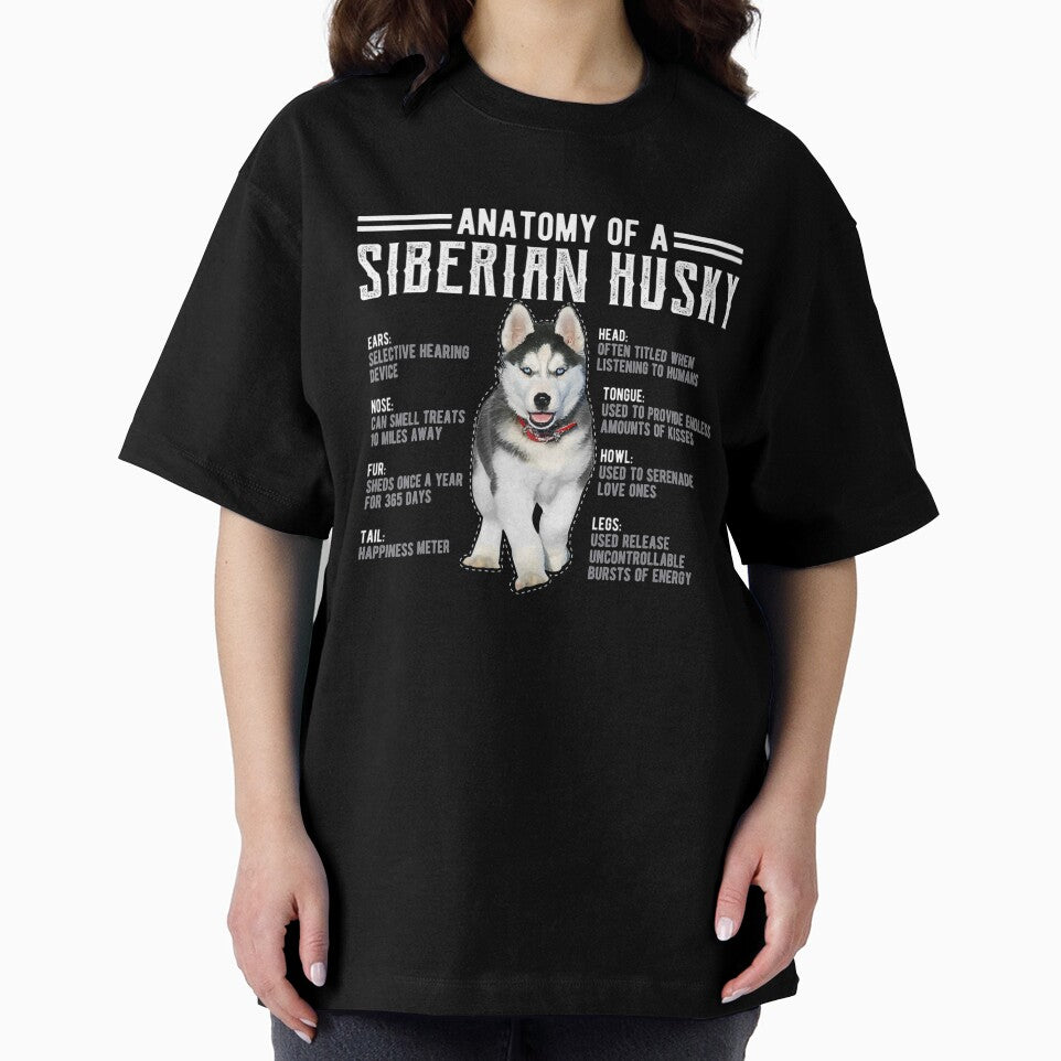 Anatomy of A Husky T-Shirt Siberian Dog Fans by NiceStore059