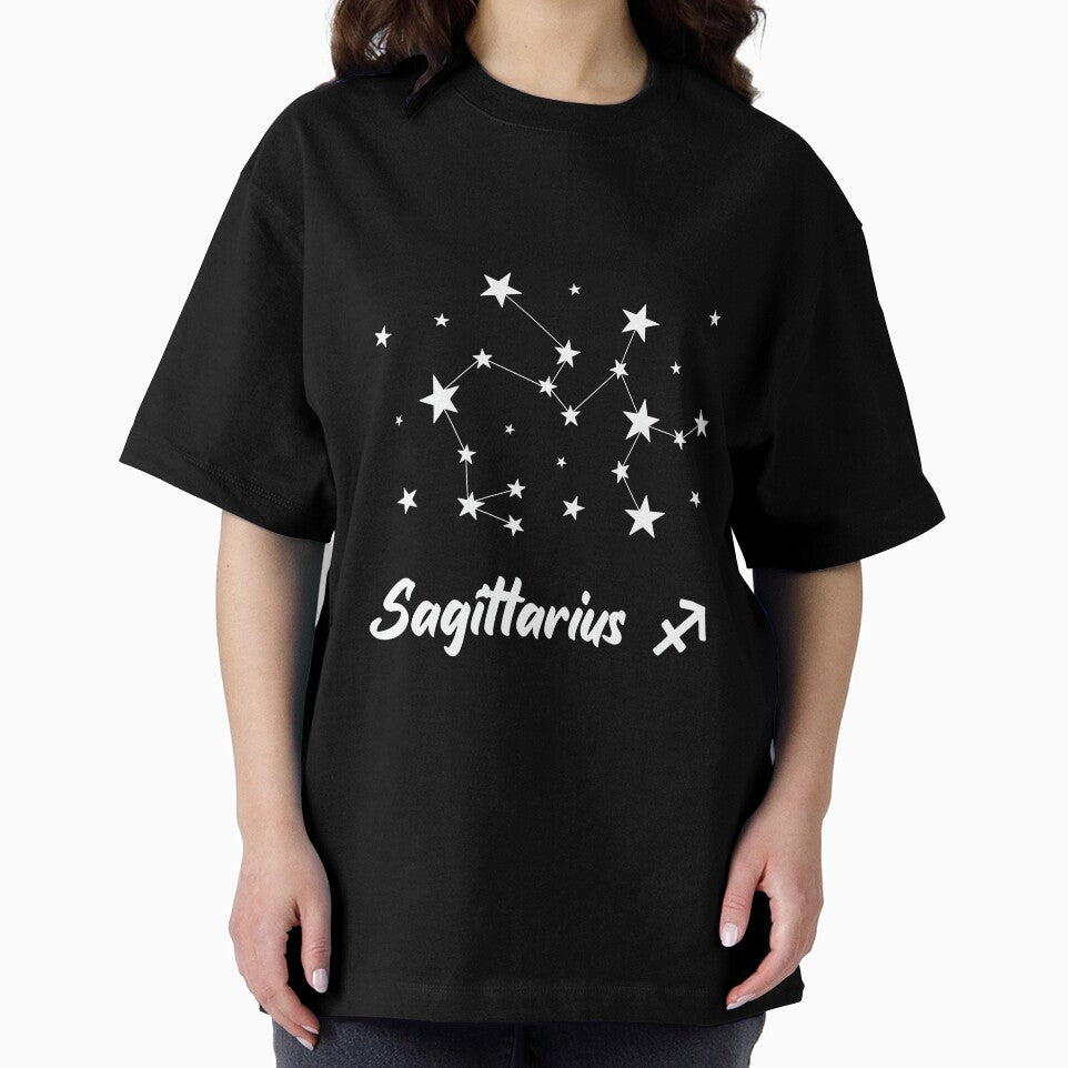 Sagittarius Zodiac Star Constellation White Lines by LaGode
