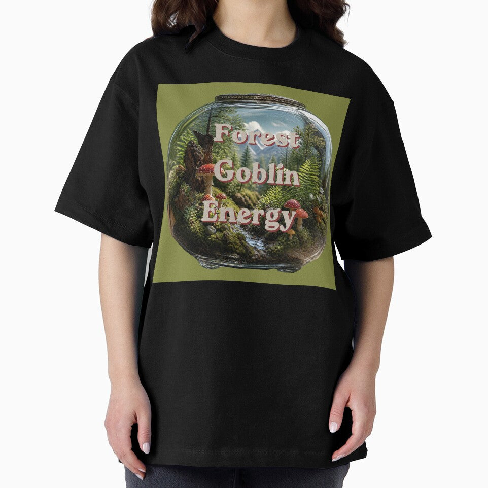 Forest Goblin Energy - Terrarium Mushroom Forest Illustration by plantsinnature
