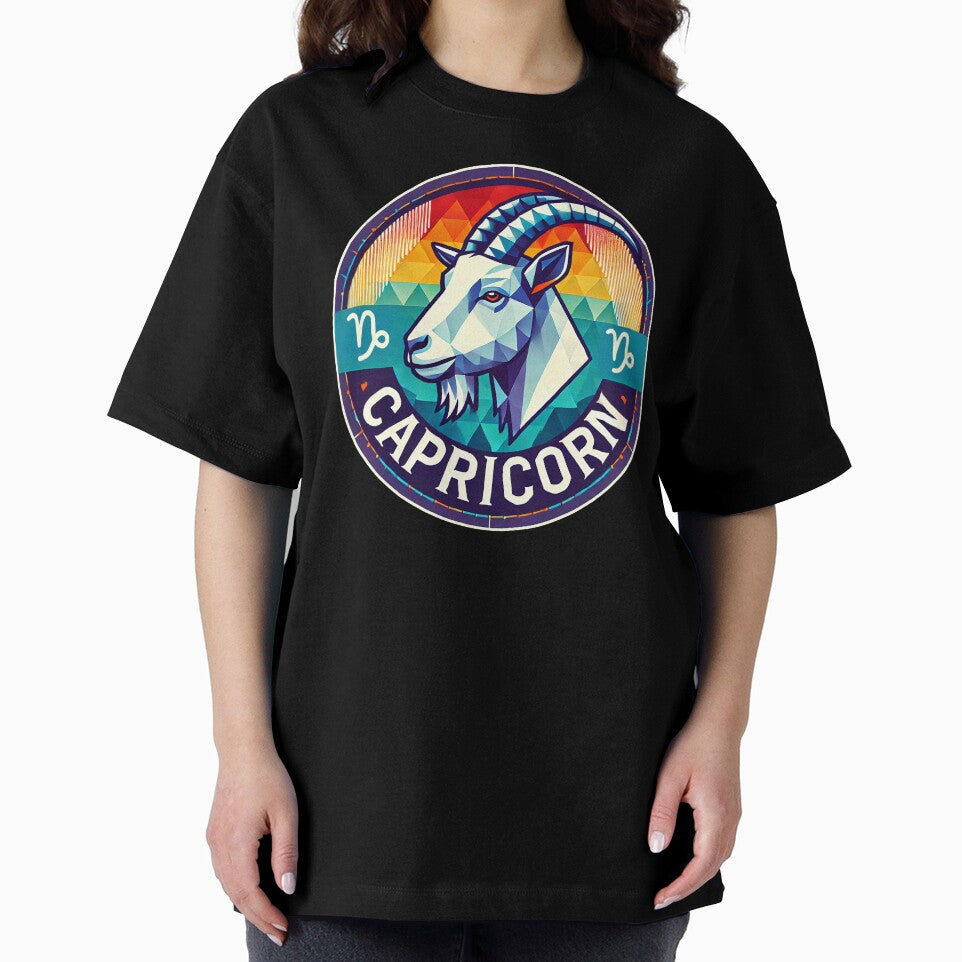 Capricorn - Modern Geometric Design by PsycheBrain