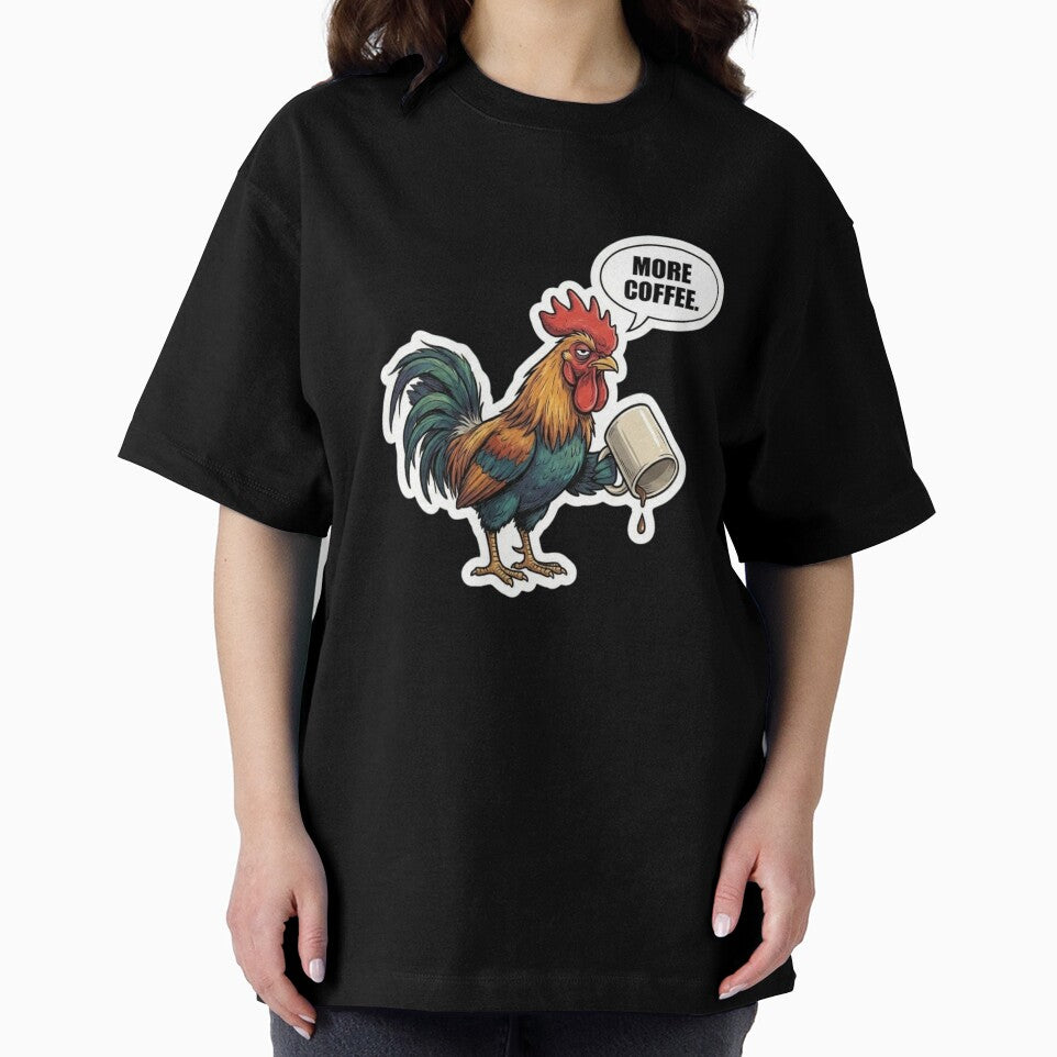 Rooster Meme More Coffee by SiksisArt