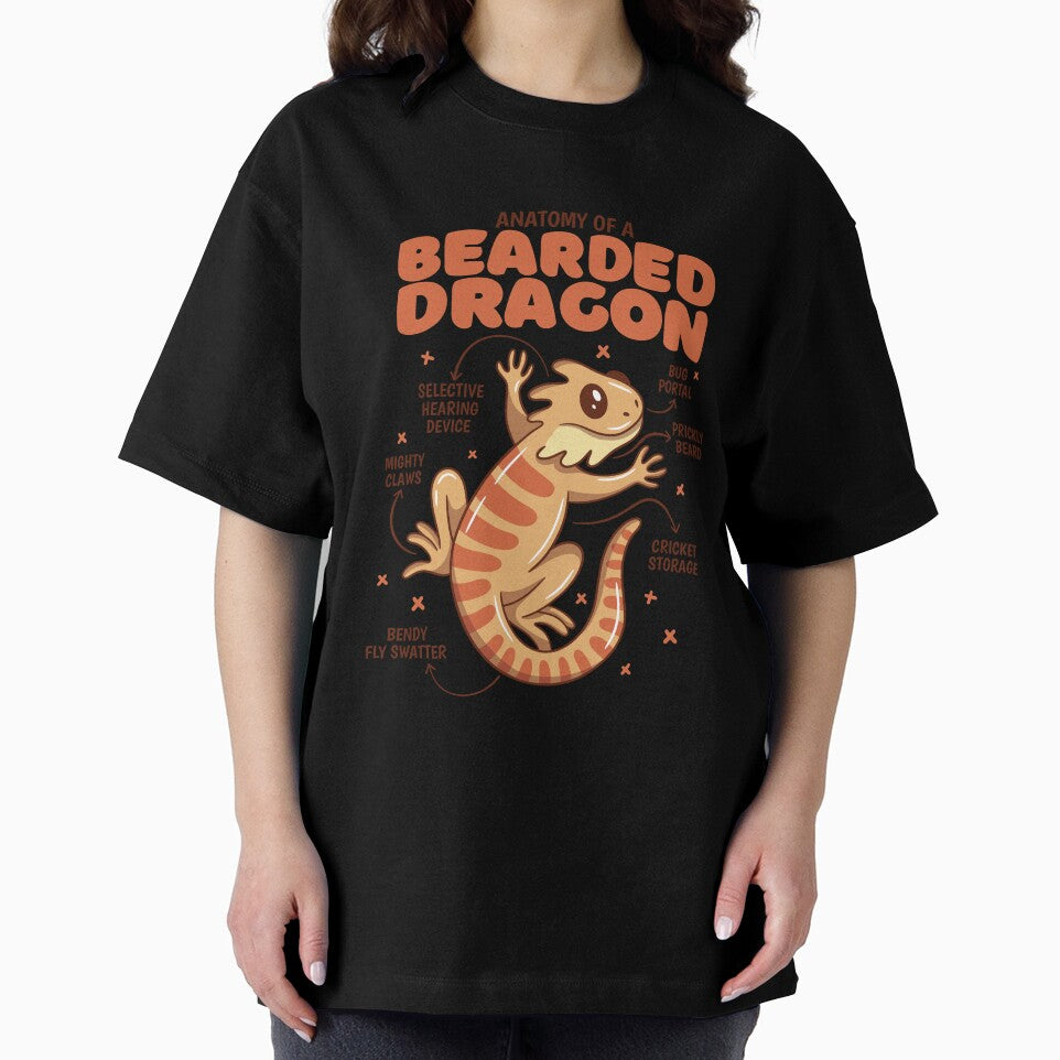 Anatomy of a Bearded Dragon Awesome Pogona Reptile Lover by NewArtWave