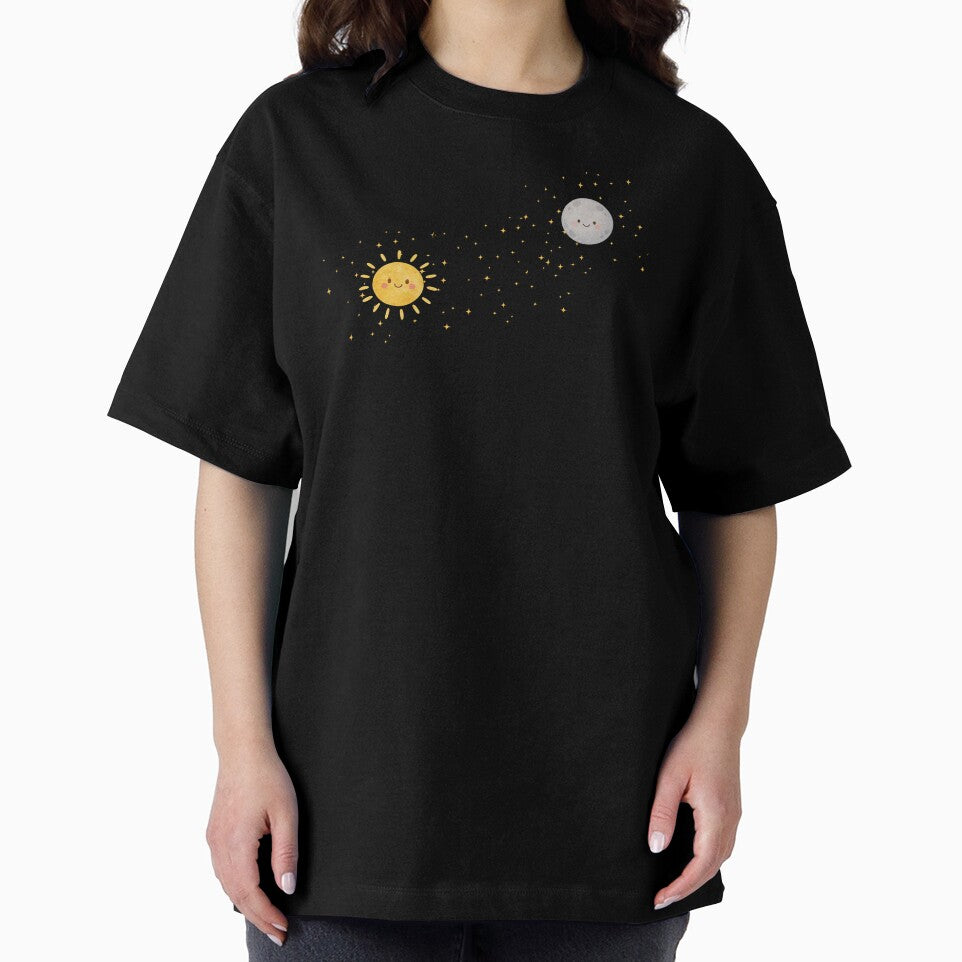 Live by the Sun, Love by the Moon Cute Sun & Moon Quote by Sketchbook Studio by Aqsaa