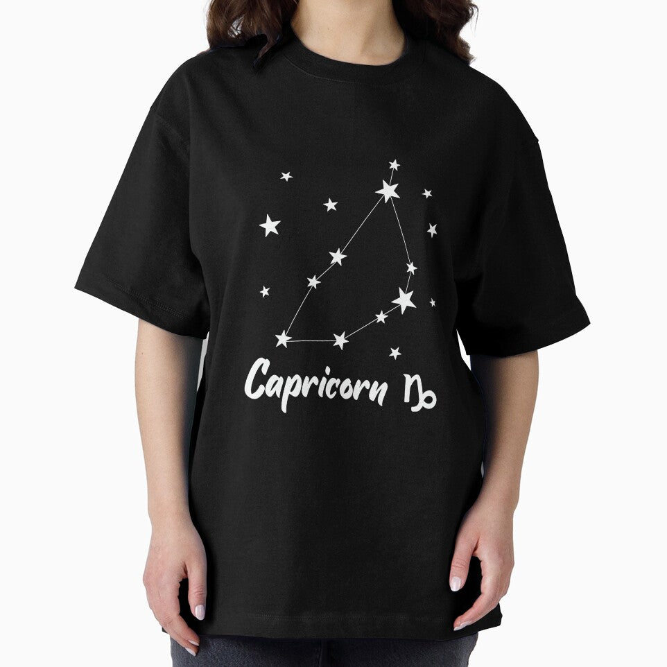 Capricorn Zodiac Star Constellation White Lines by LaGode