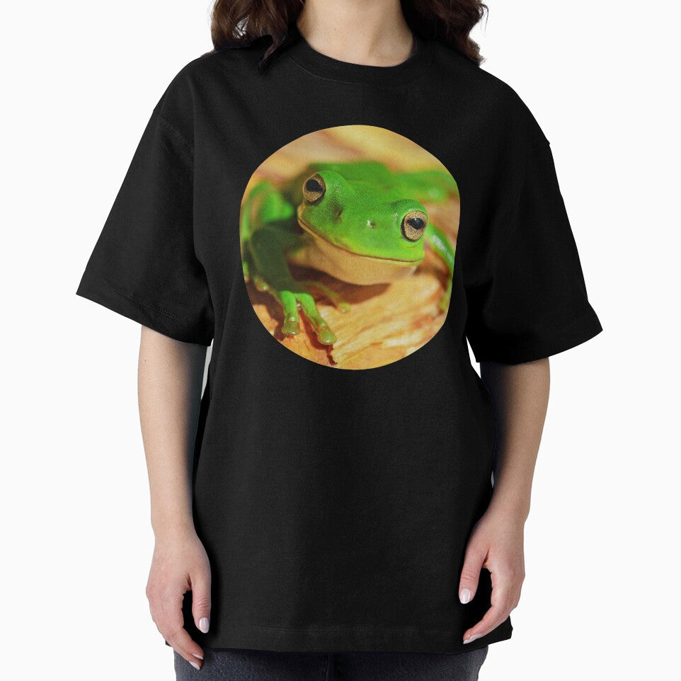 Colorful Modern Green Frog Photo Portrait by MakiMak