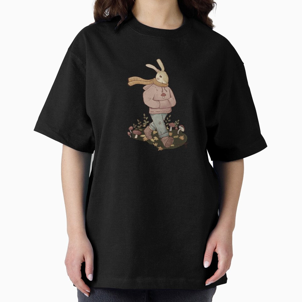 Rabbit Walking Through Leaves by madyneuf