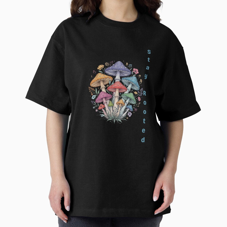 Stay Rooted| Boho Mushroom Cluster Forest by Pamthedesigner