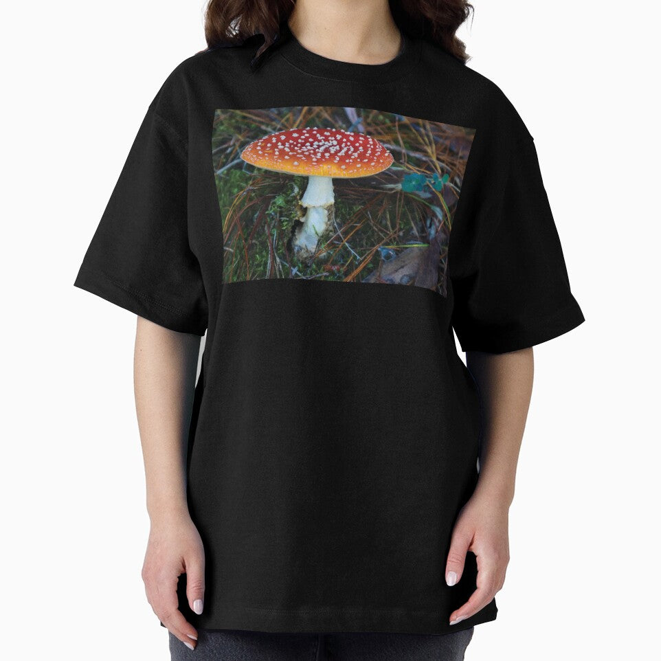 Amanita Muscaria Mushroom in Mossy Pine Forest by Maddy the Maker