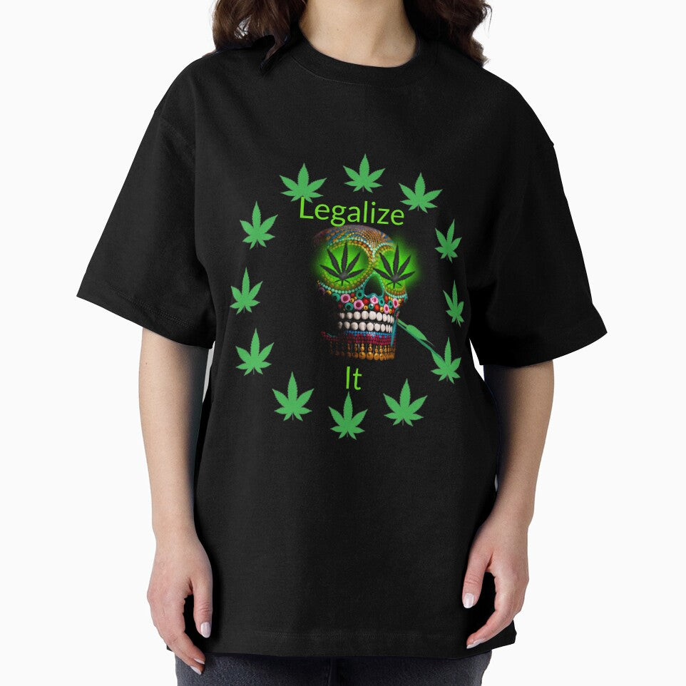 Legalize It, Weed Marijuana Skull Smoking. by BestDesignbySof