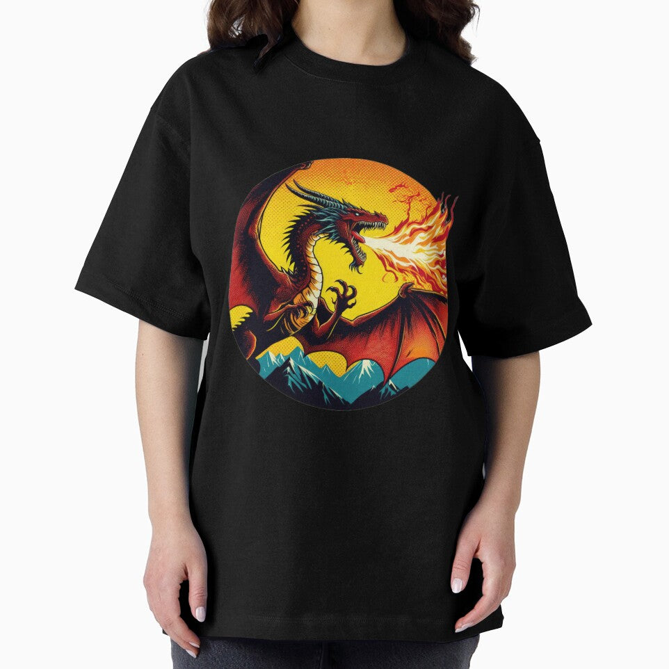 The dream of dragon breathing fire vintage by Expressions-Sel
