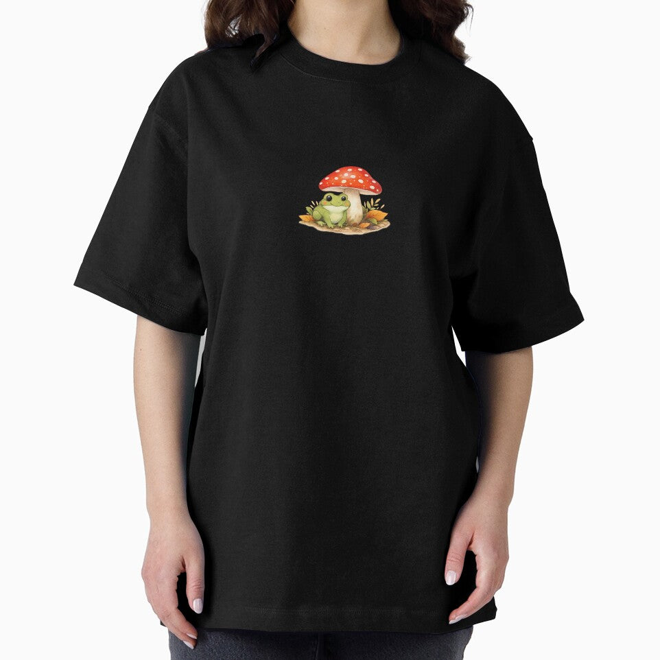 Cute Mushroom and Frog Cottagecore Sticker by Ipzard1