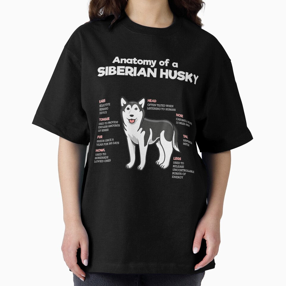 Anatomy Of A Siberian Husky Funny Dog by NiceStore059