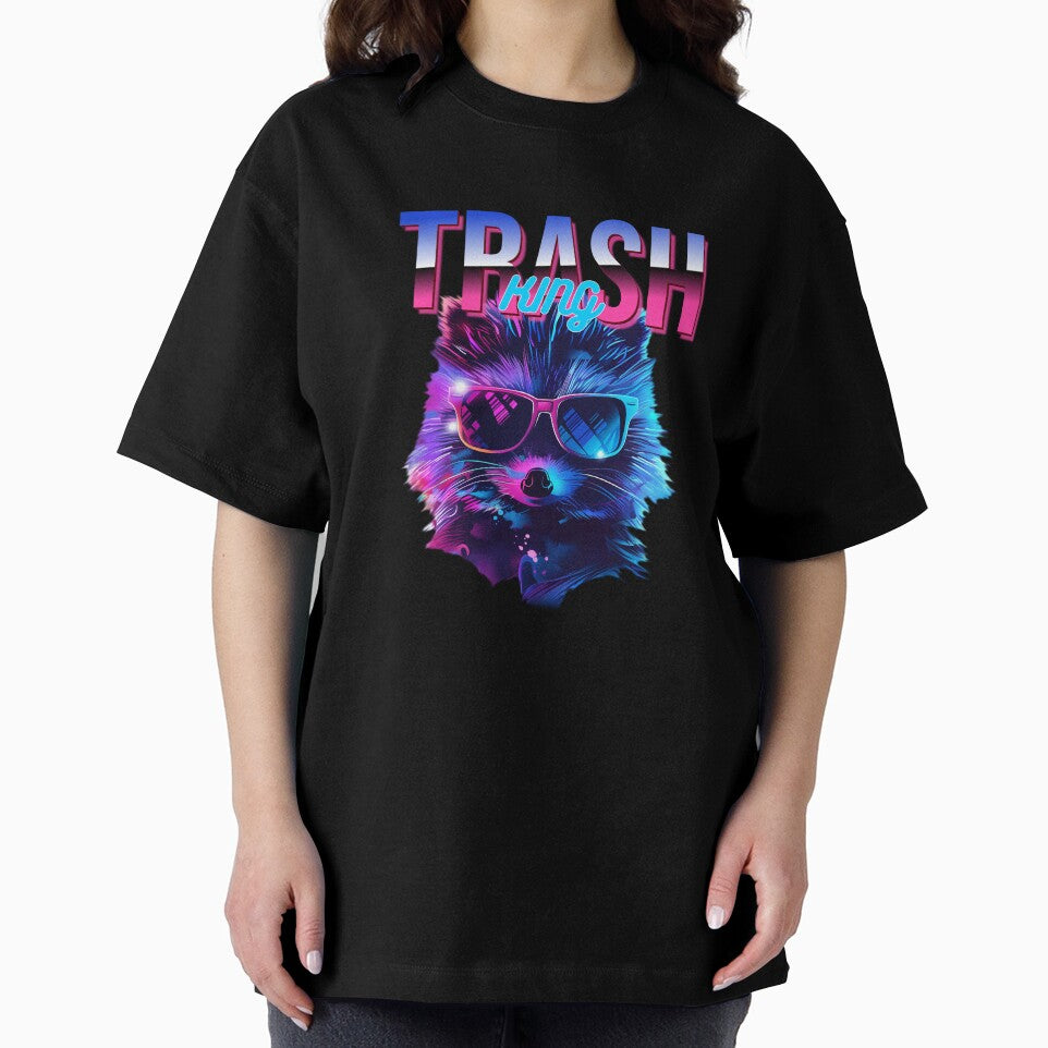 Trash King Crazy Raccoon T-Shirt by BoonandCo