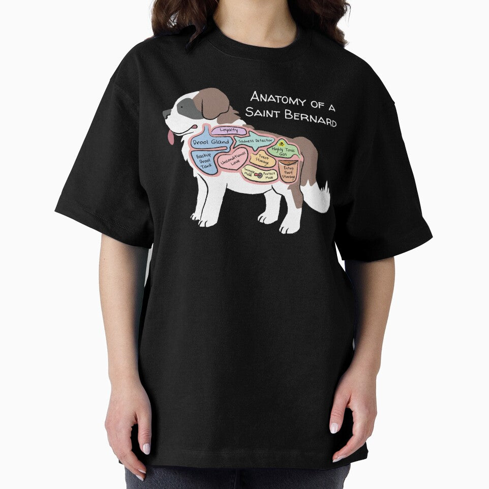 Anatomy of a Saint Bernard - Light Text by PemiDoodle