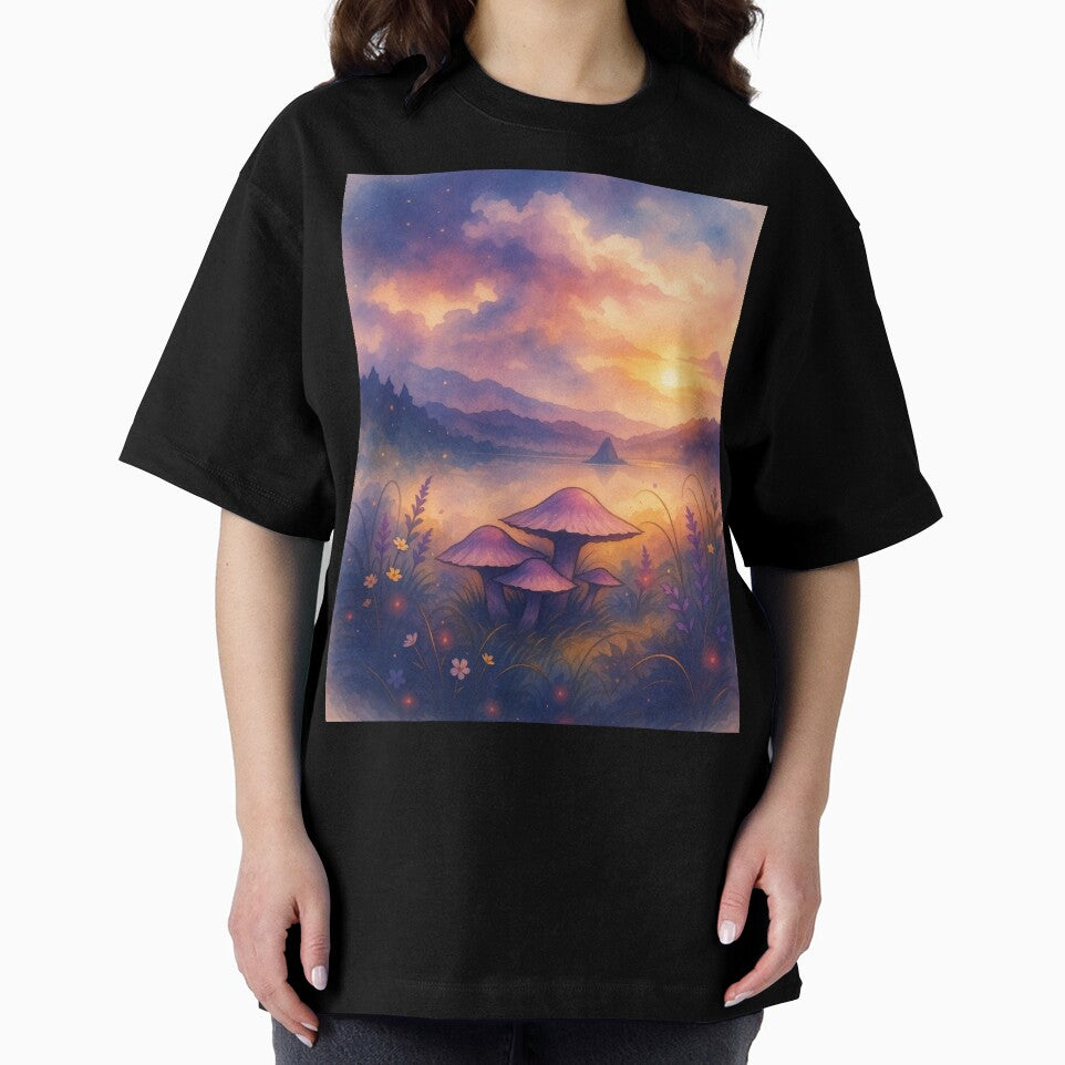Twilight Mushroom Valley by the Lake by The Rogue Mark