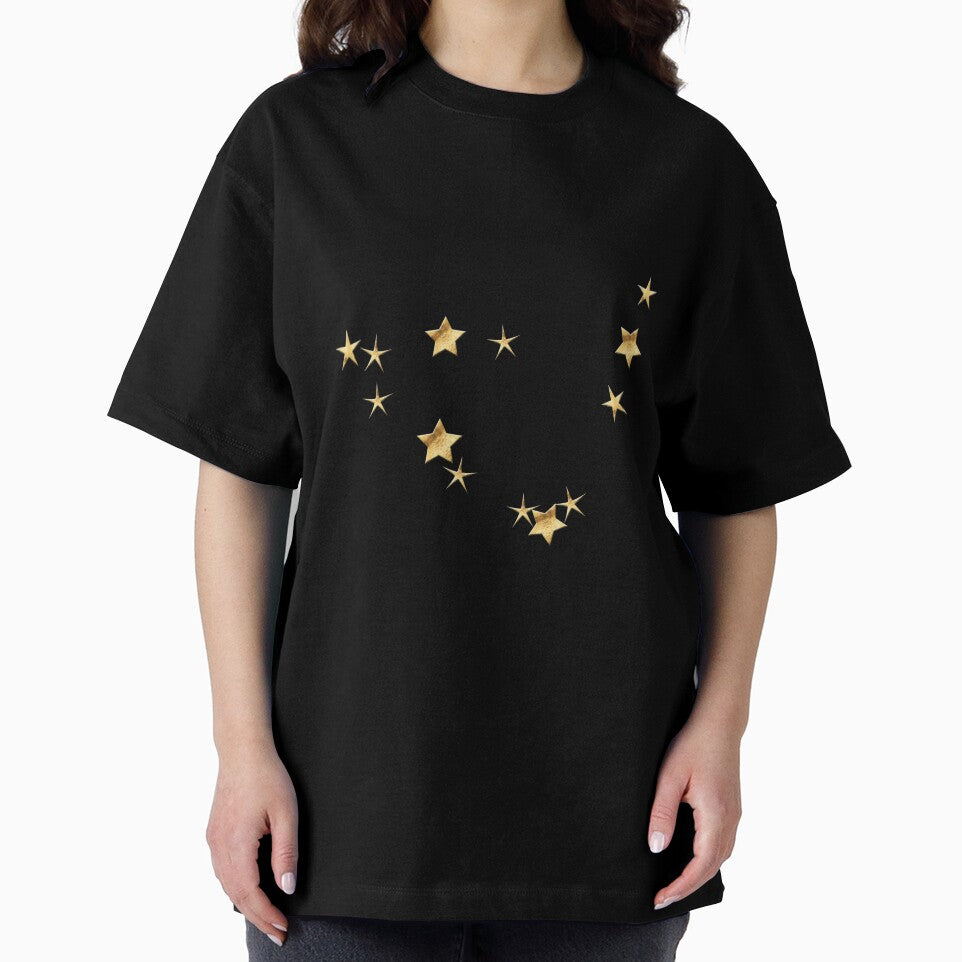 Capricorn Golden Stars Constellation by Lelibeth