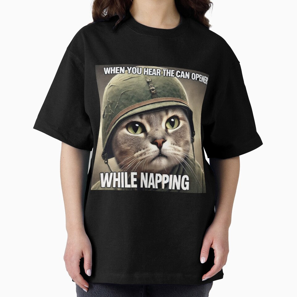 War Cat Meme - When you hear the can opener while napping by CatmemesArt