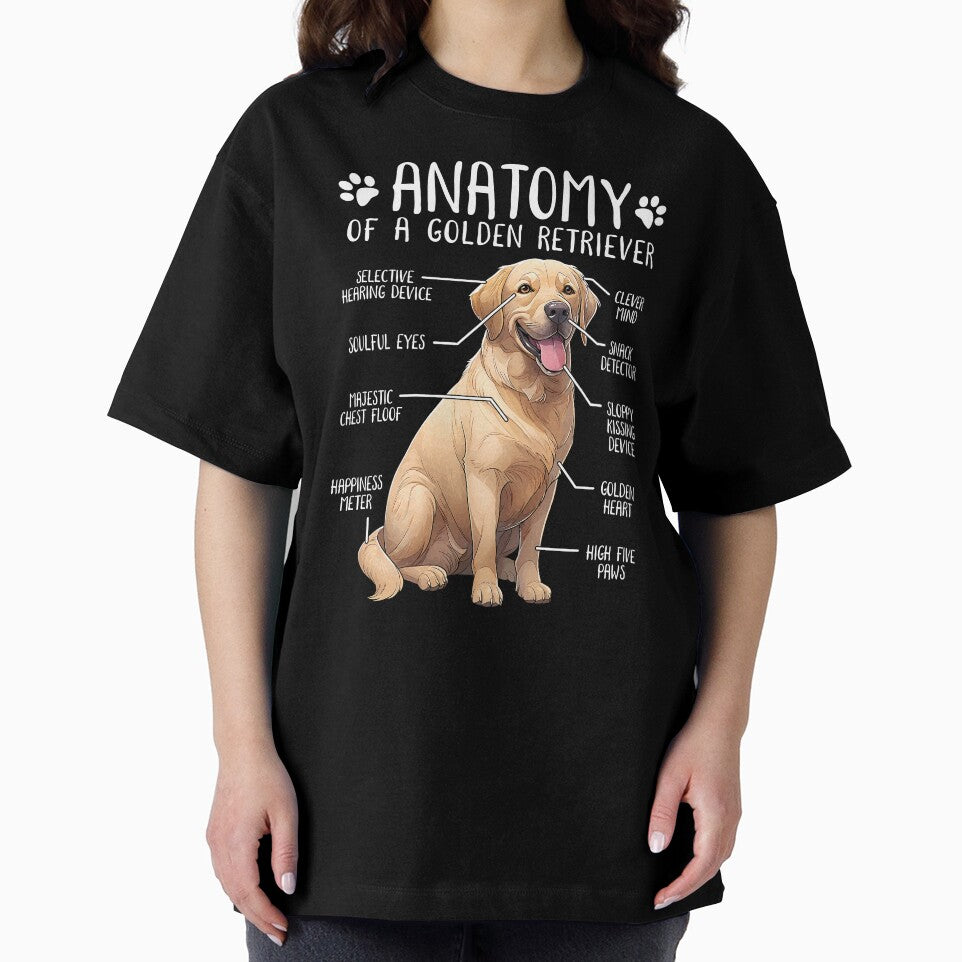 Funny Golden Retriever Anatomy Dog Lover Owner by lanynx design