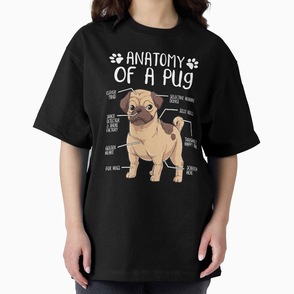 Funny Pug Anatomy Dog Owner Dog Lover by lanynx design