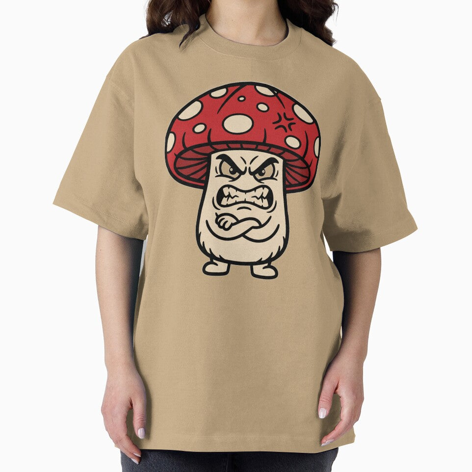 Angry Mushroom Character Cartoon | Funny Forest Creature Design by Rovano