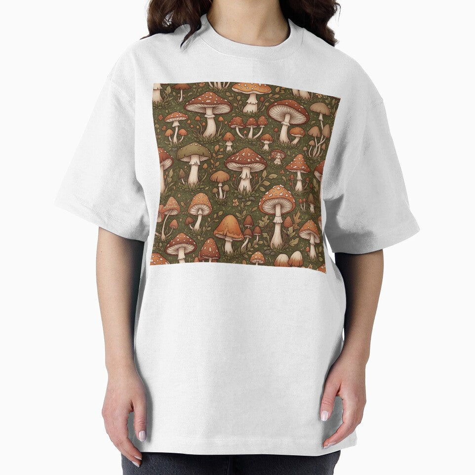 Enchanted Autumn Mushroom Forest Pattern by StickyGuys