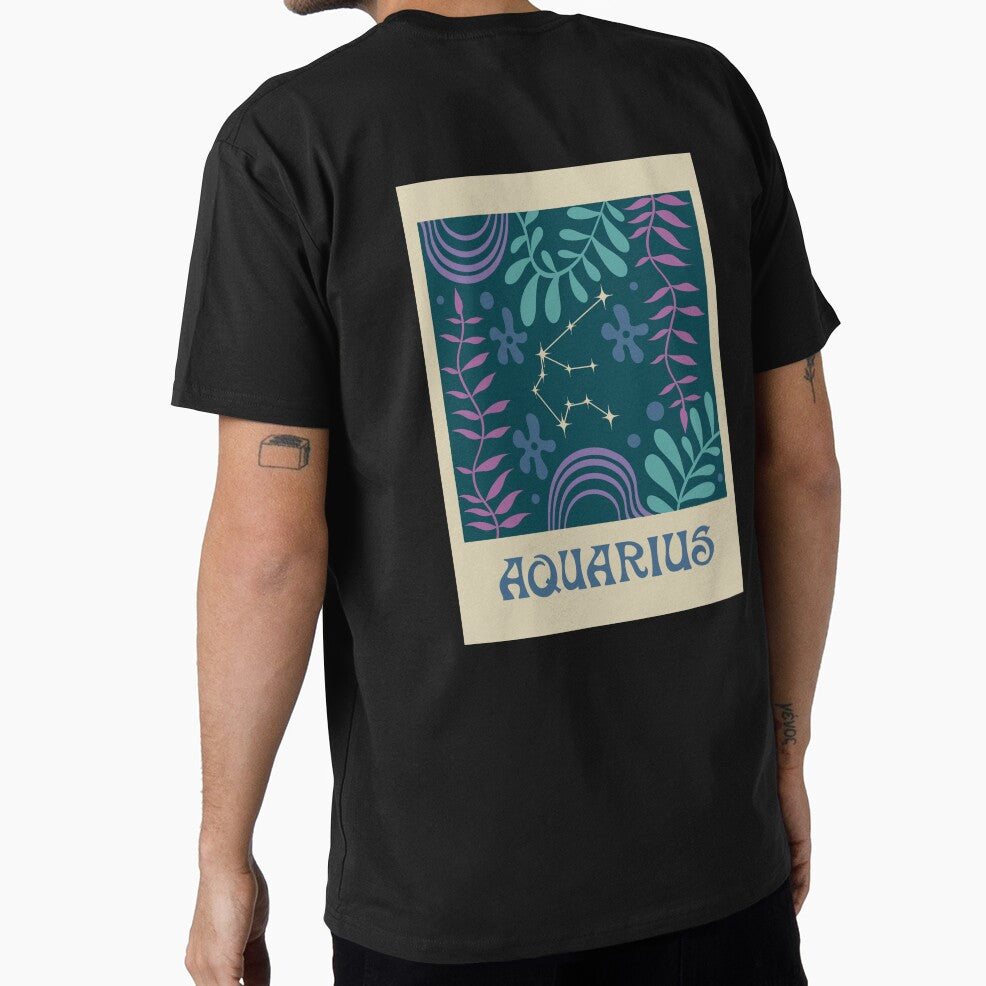 Abstract Aquarius Zodiac by mossandmoon