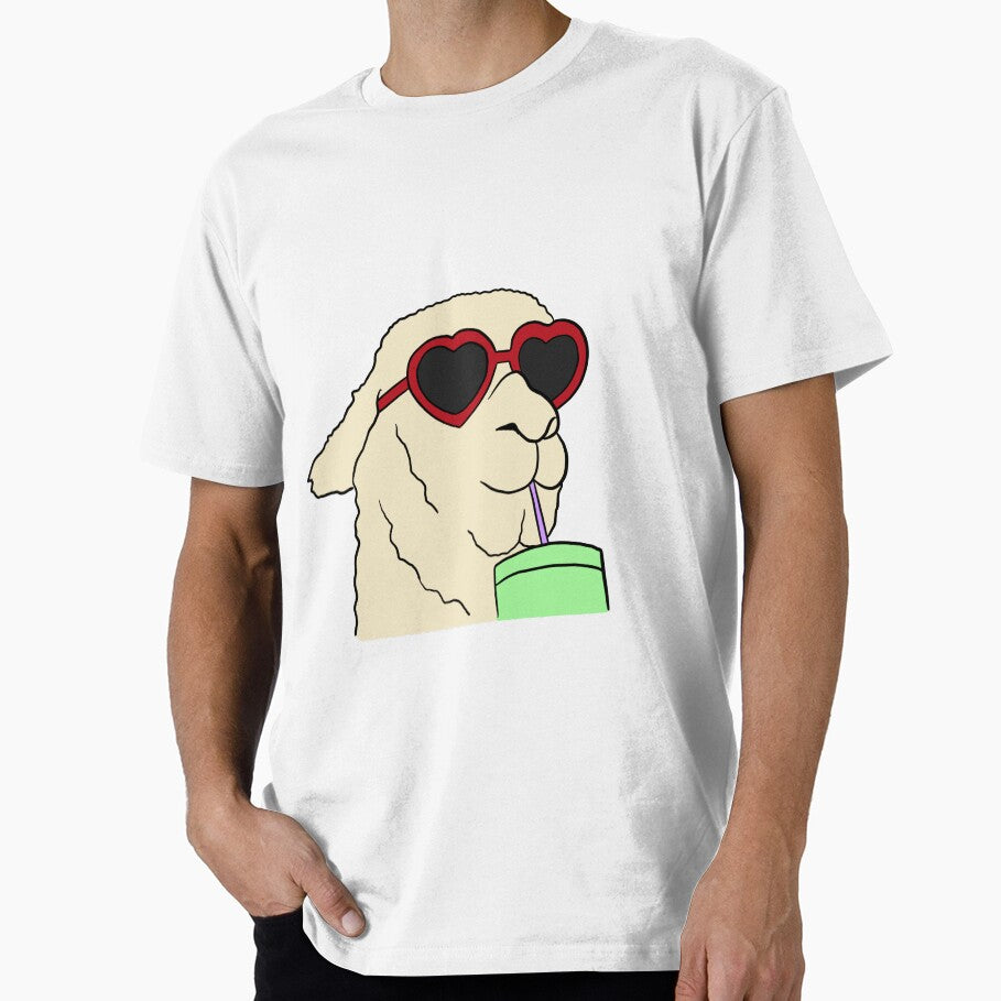 Funny Alpaca wearing sunglasses by KHNK